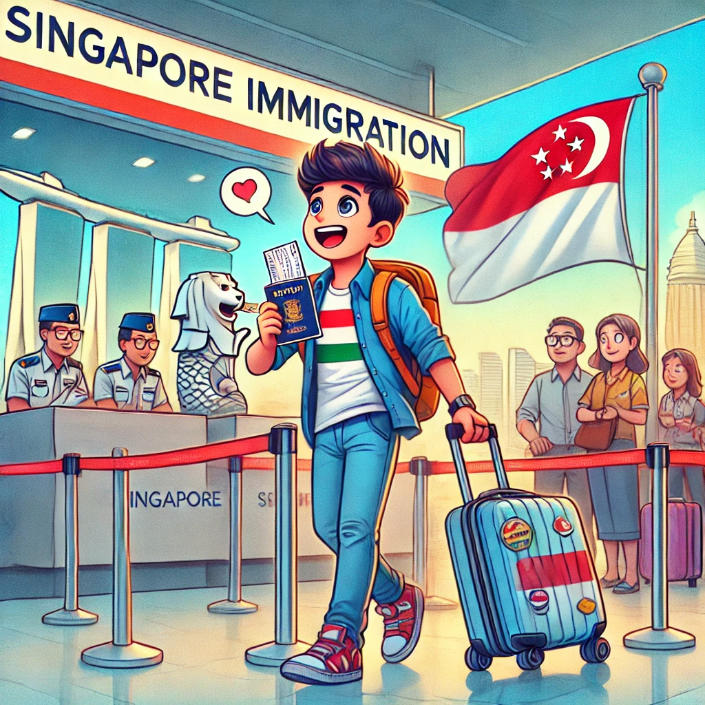 Arrive in Singapore